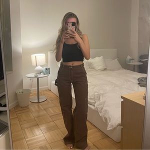 Zara brown cargo pants